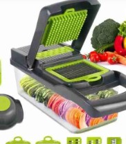 Cortador Multi Fatiador Nicer Alimentos e Frutas Cinza 13 em 1